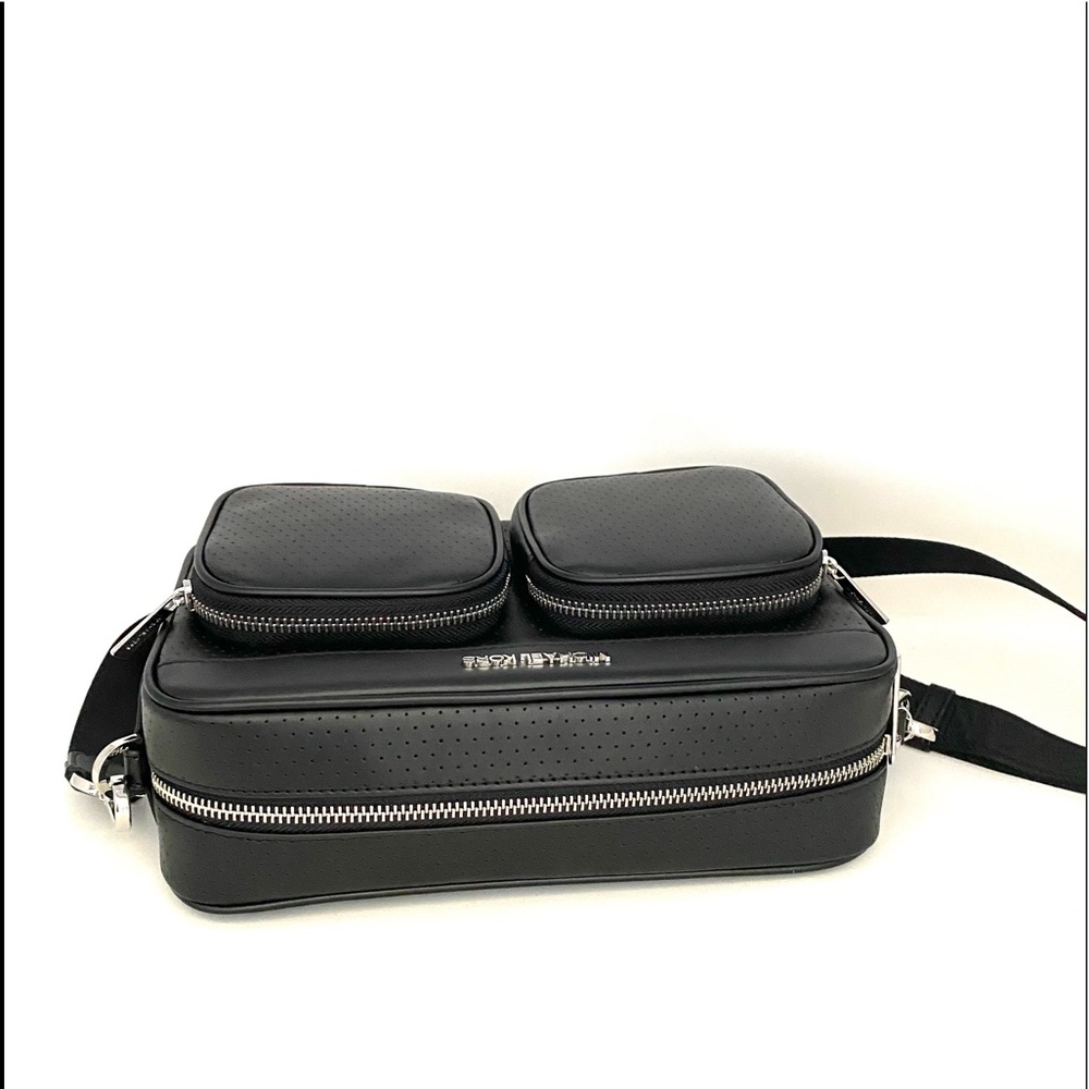Michael Kors Hanover LG Crossbody Vegan Faux Le Bl - Picture 10 of 14